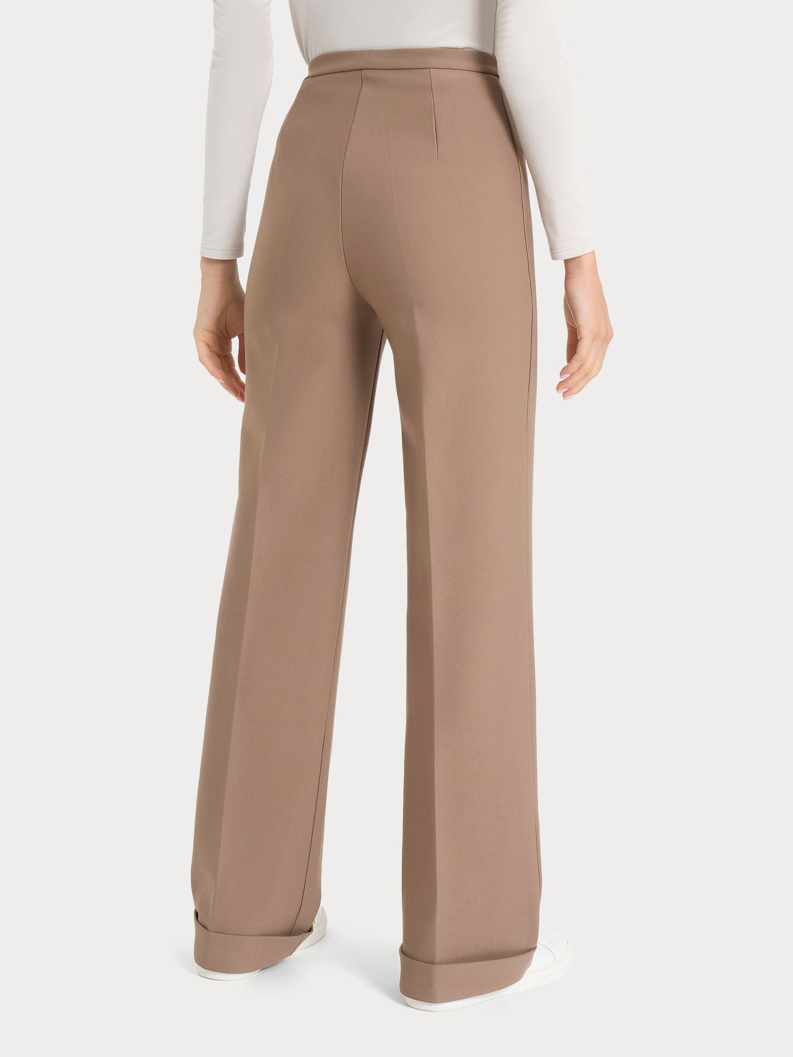 Ragno Compact Pantalone Wide Leg Modellante Pine Bark
