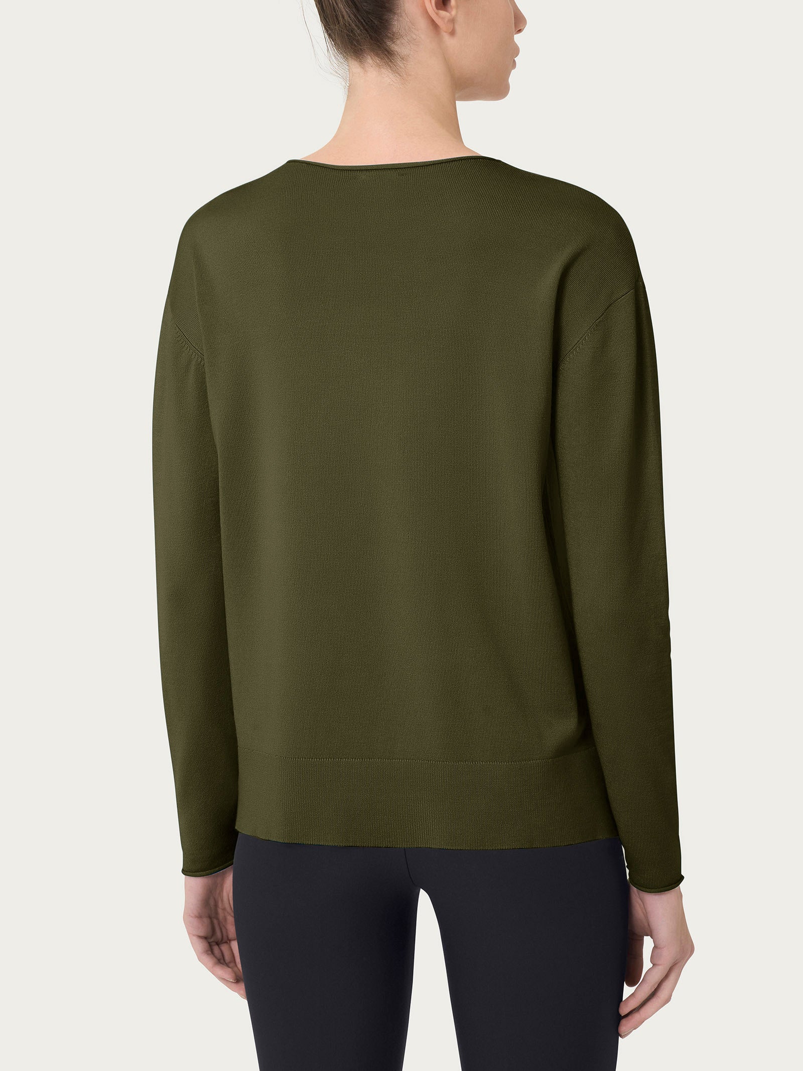 Ragno Four Seasons Asimmetrica maglia Dark Olive termoregolante