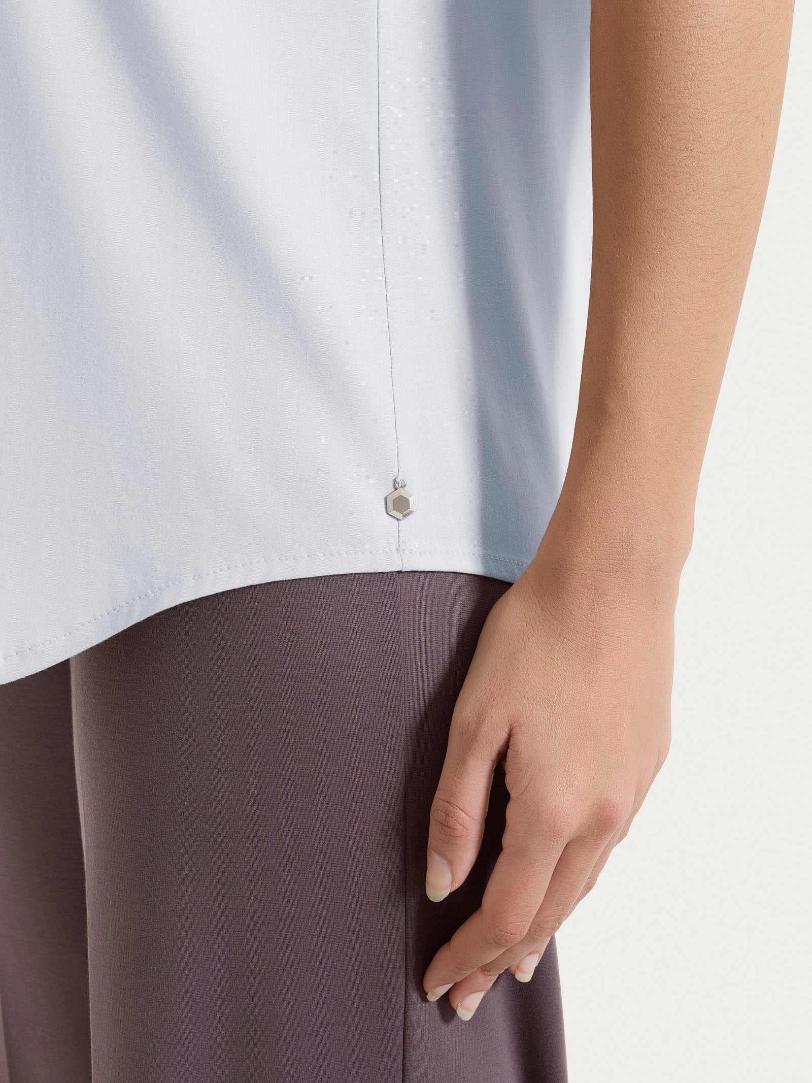Ragno Voile Stretch Top Spalla Larga Lilac Hint leggero