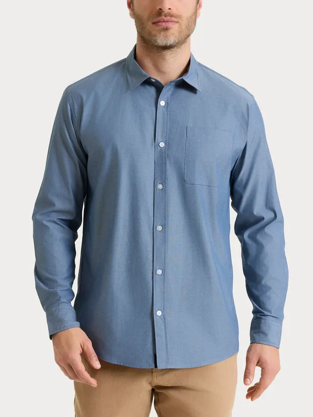 Ragno Oxford Double Twisted camicia uomo Flint Stone
