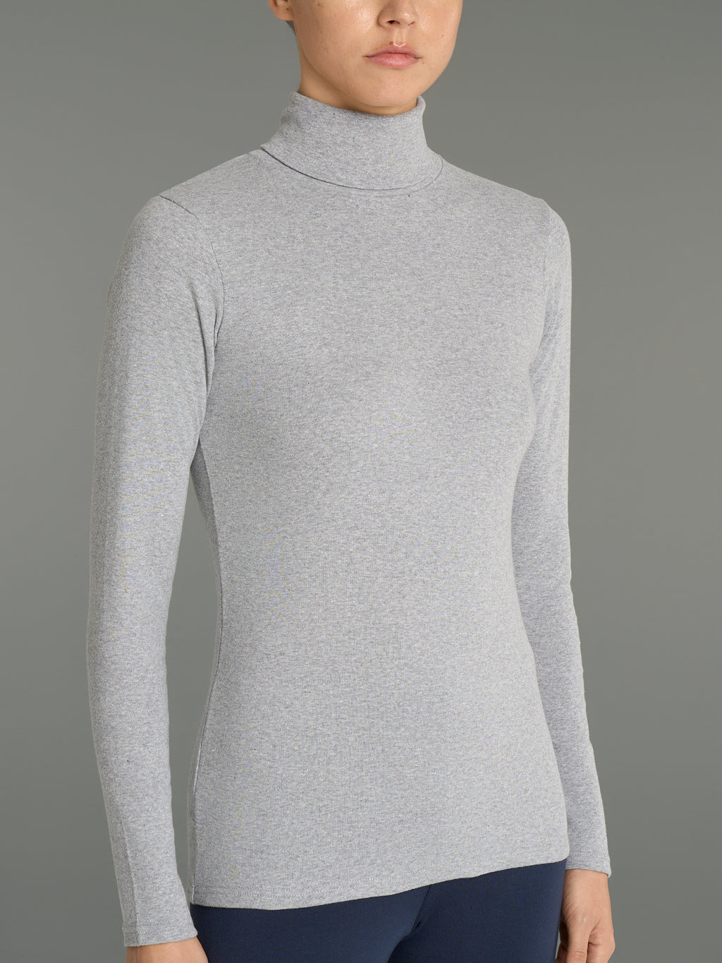 Ragno Thermo Cotton dolcevita donna argento mel calda