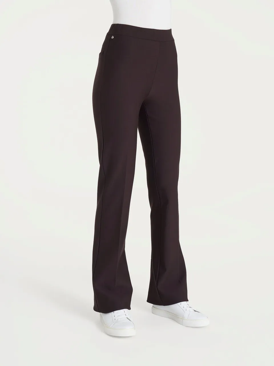 Ragno Compact flare pants donna Chocolate Torte elasticizzato