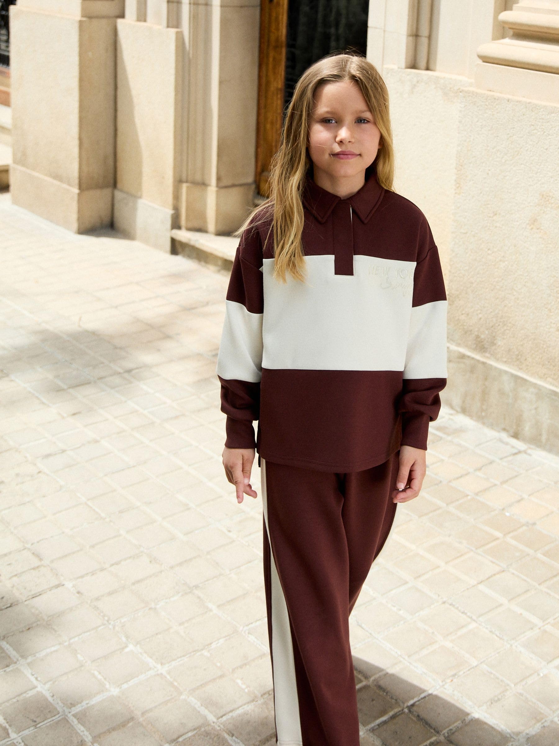 Next completo top jogging bambina 122 rugby