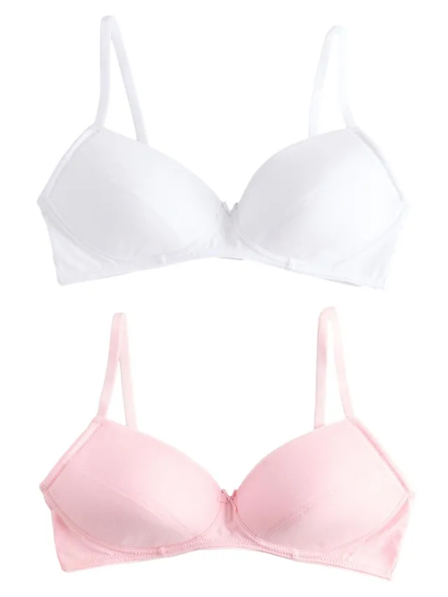 Next reggiseno sportivo white pink taglia 60 confezione 2