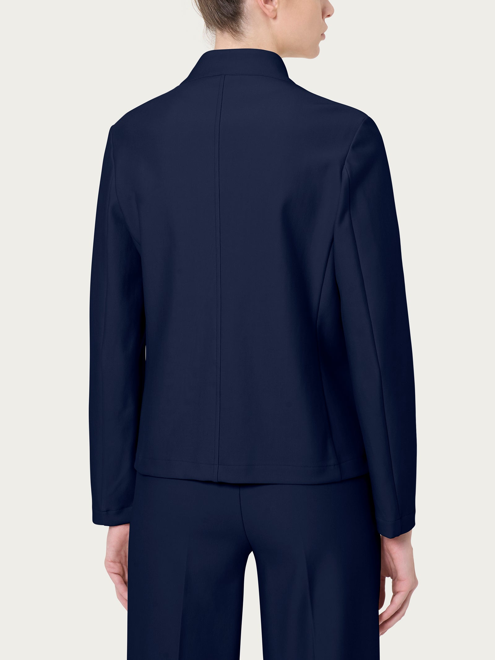 Ragno Blazer Corto Compact Blu Persia Elasticizzato