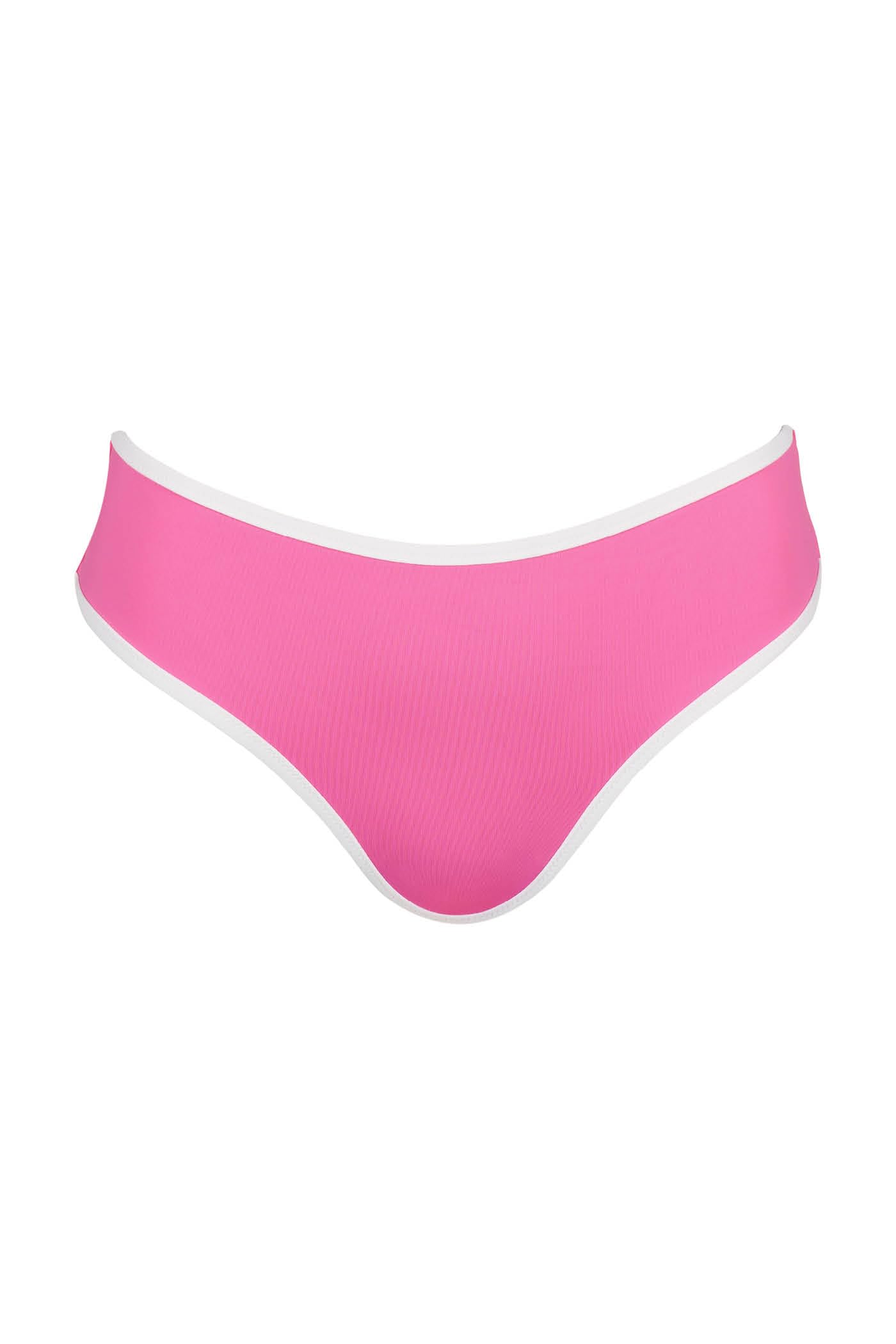 Goldenpoint Bubble Gum slip bikini profili contrasto tinta unita