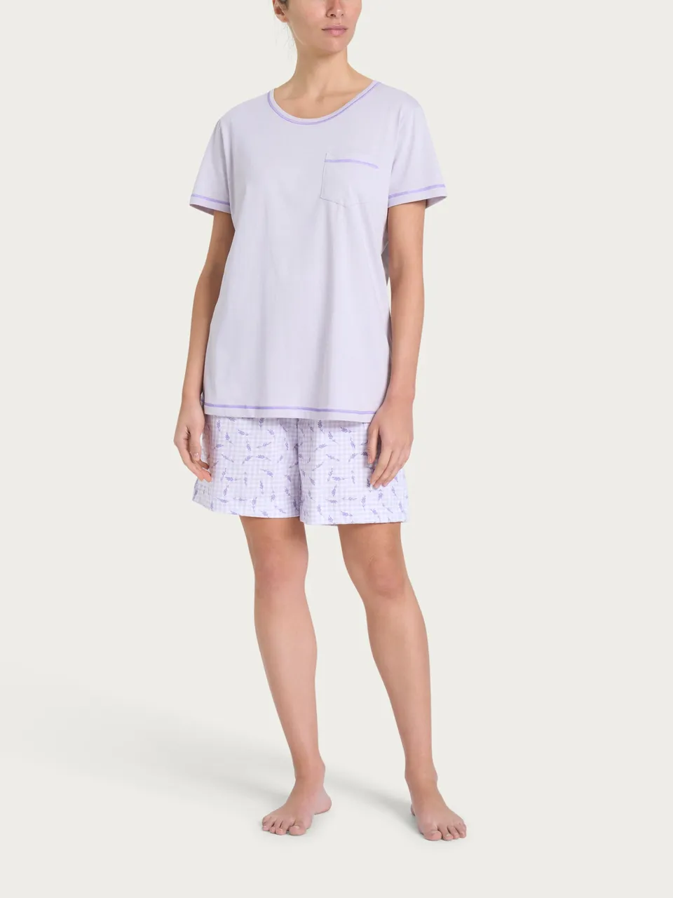 Ragno Jersey di Cotone pigiama corto Fant. Thistle