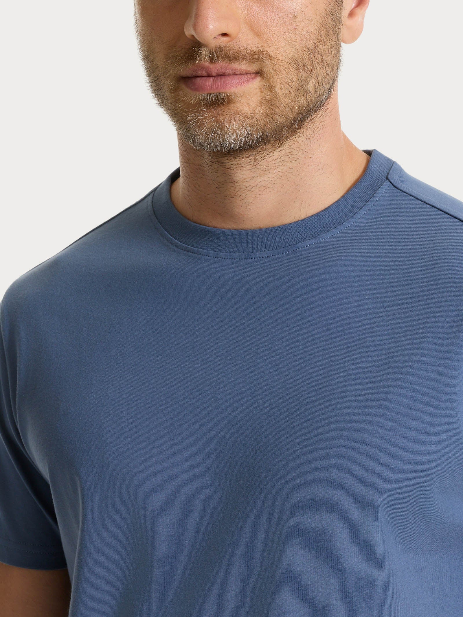 Ragno Jersey Cotone t-shirt girocollo Vintage Indigo cotone