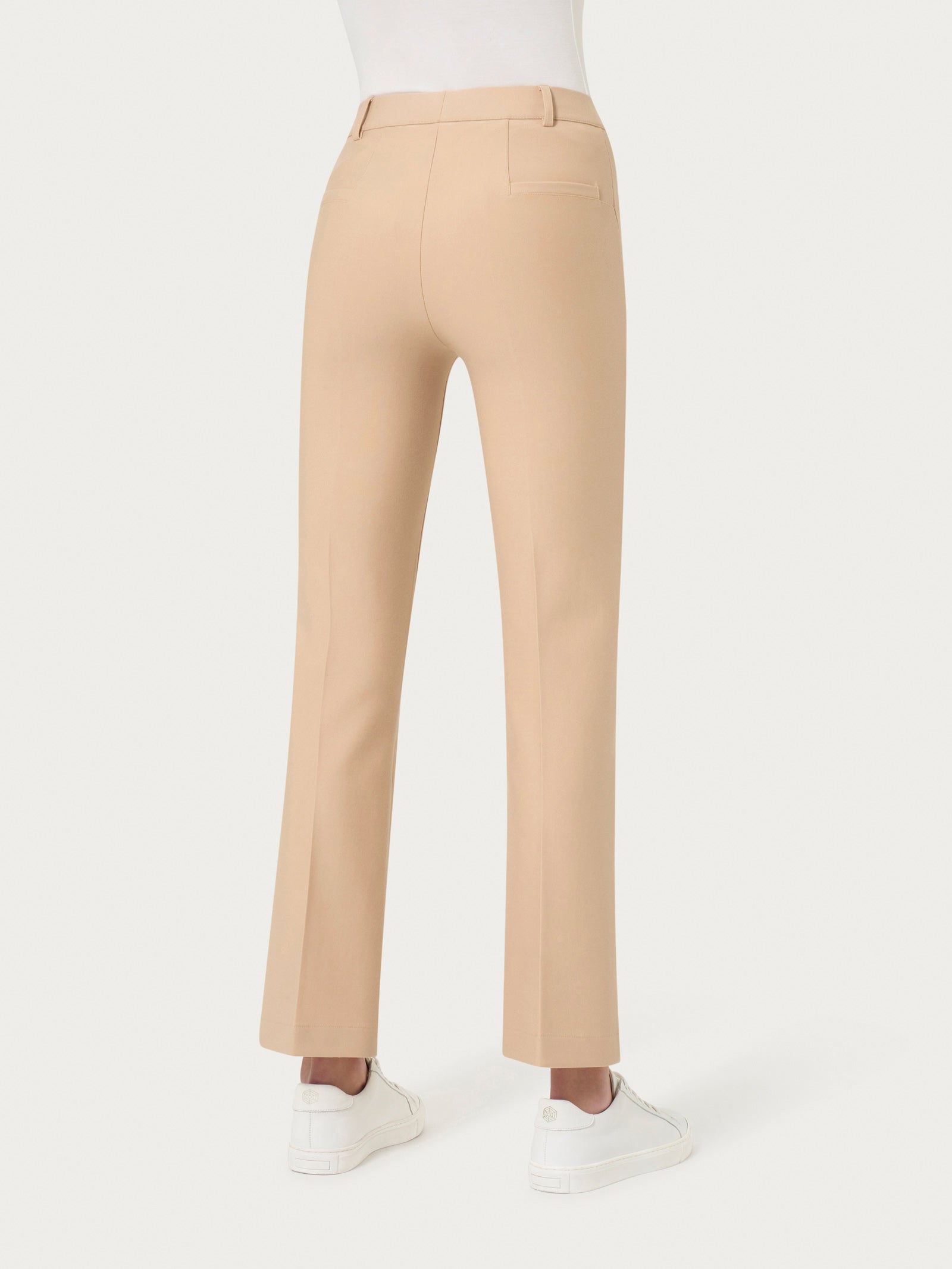 Ragno Compact Pantalone The Flare Irish Cream elasticizzato