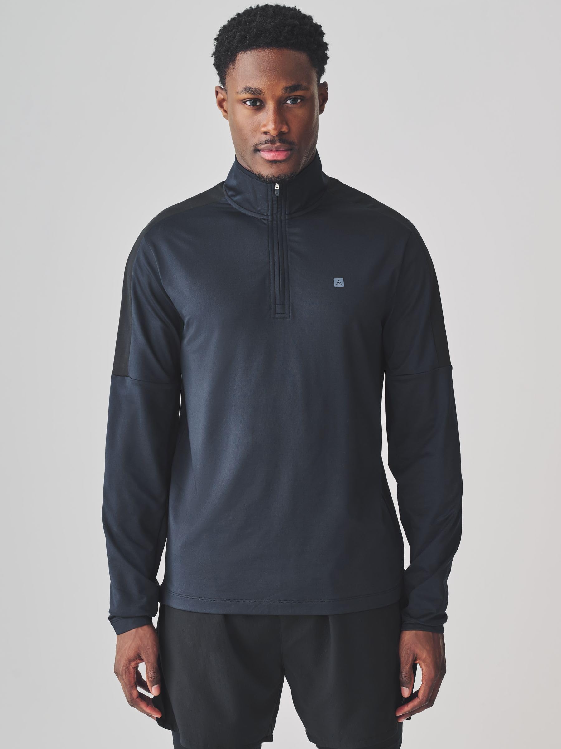 Next Active Maglia Zip Corta Felpa Uomo Traspirante