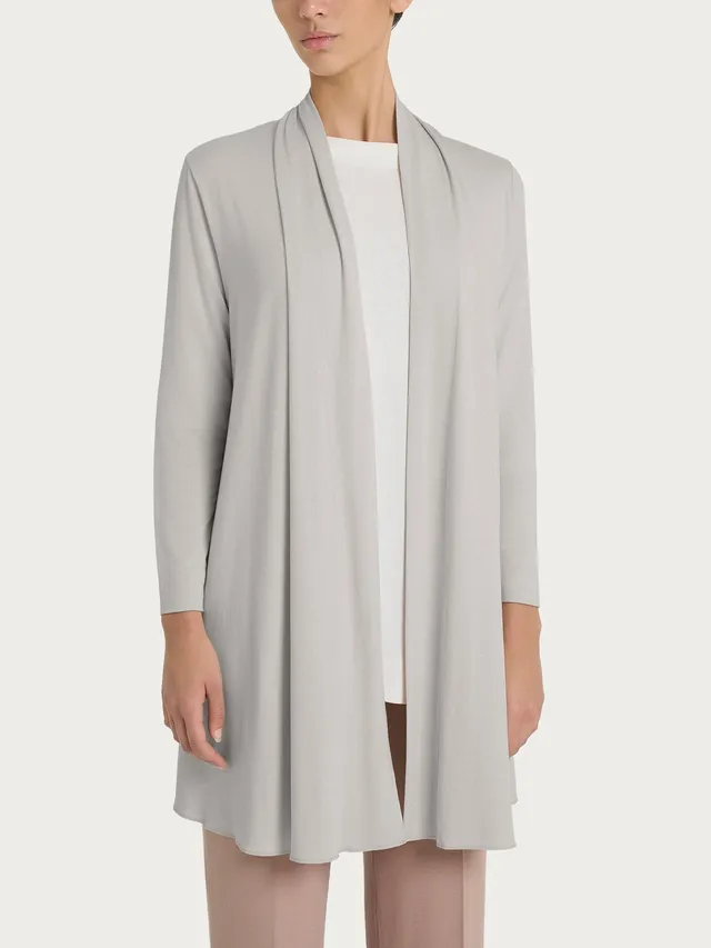 Ragno Viscosa Summer cardigan lungo aperto dawn blue leggero