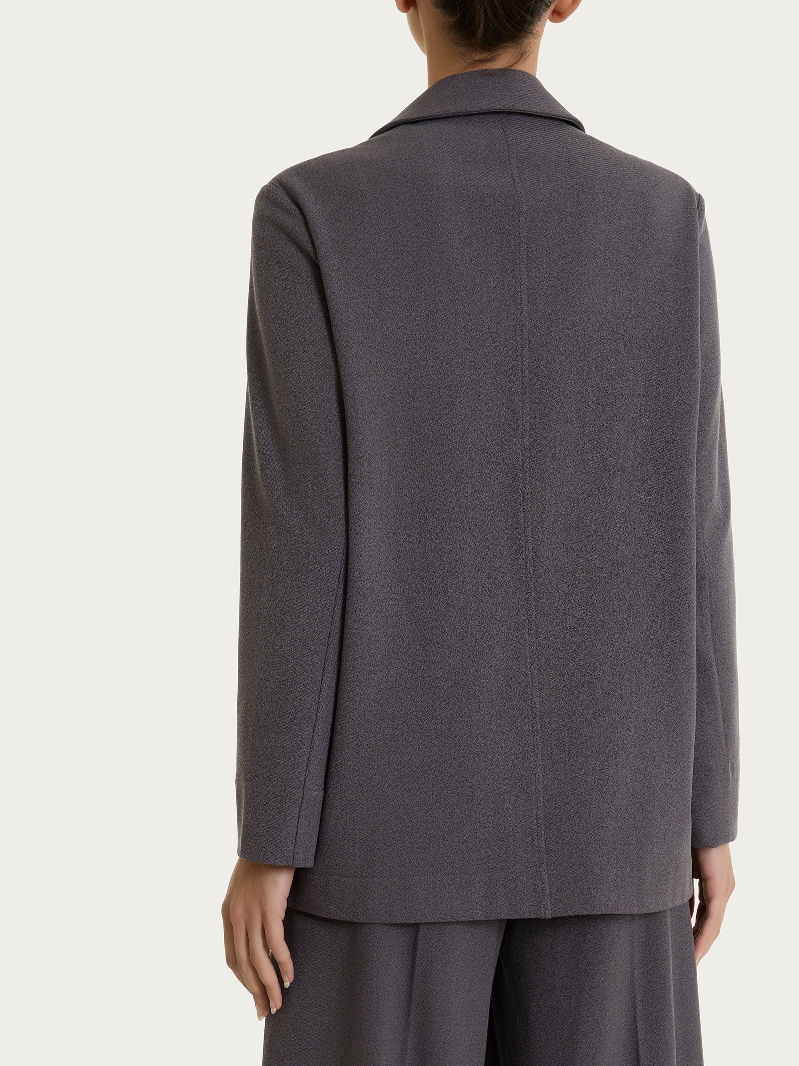 Ragno Compact Blazer Over Flannel Twill Giacca Ardesia Mel. Destrutturata