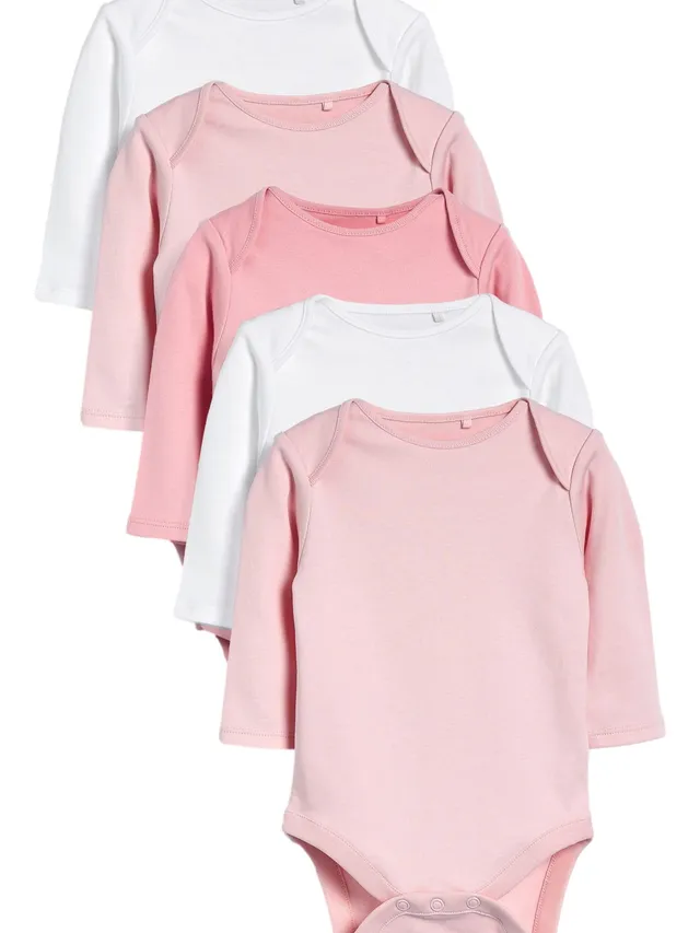 Next body basic maniche lunghe 9-12 mesi 5 pezzi cotone