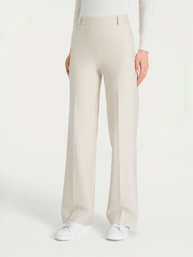 Ragno Compact Wide pantaloni palazzo donna champignon