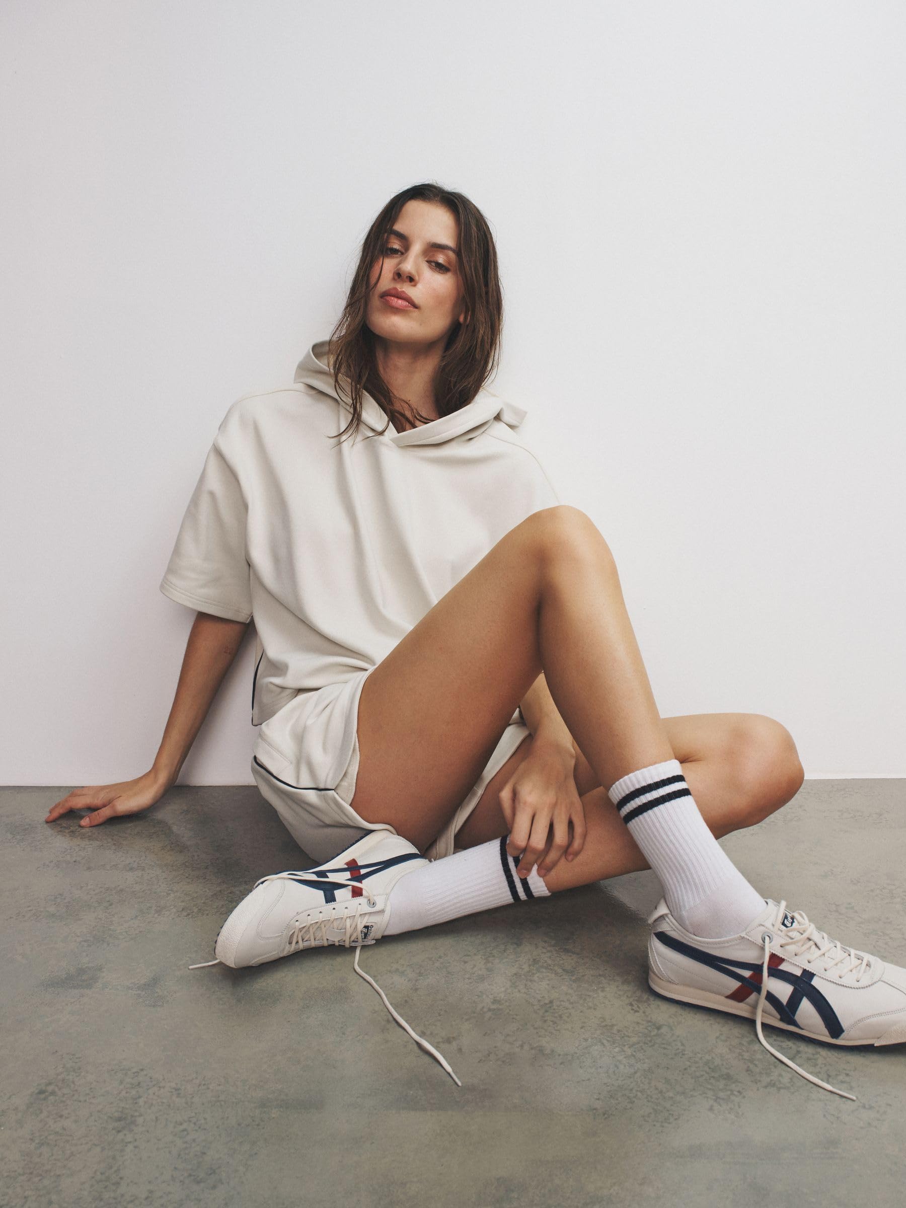Geo Next The Set completo felpa cappuccio coste shorts
