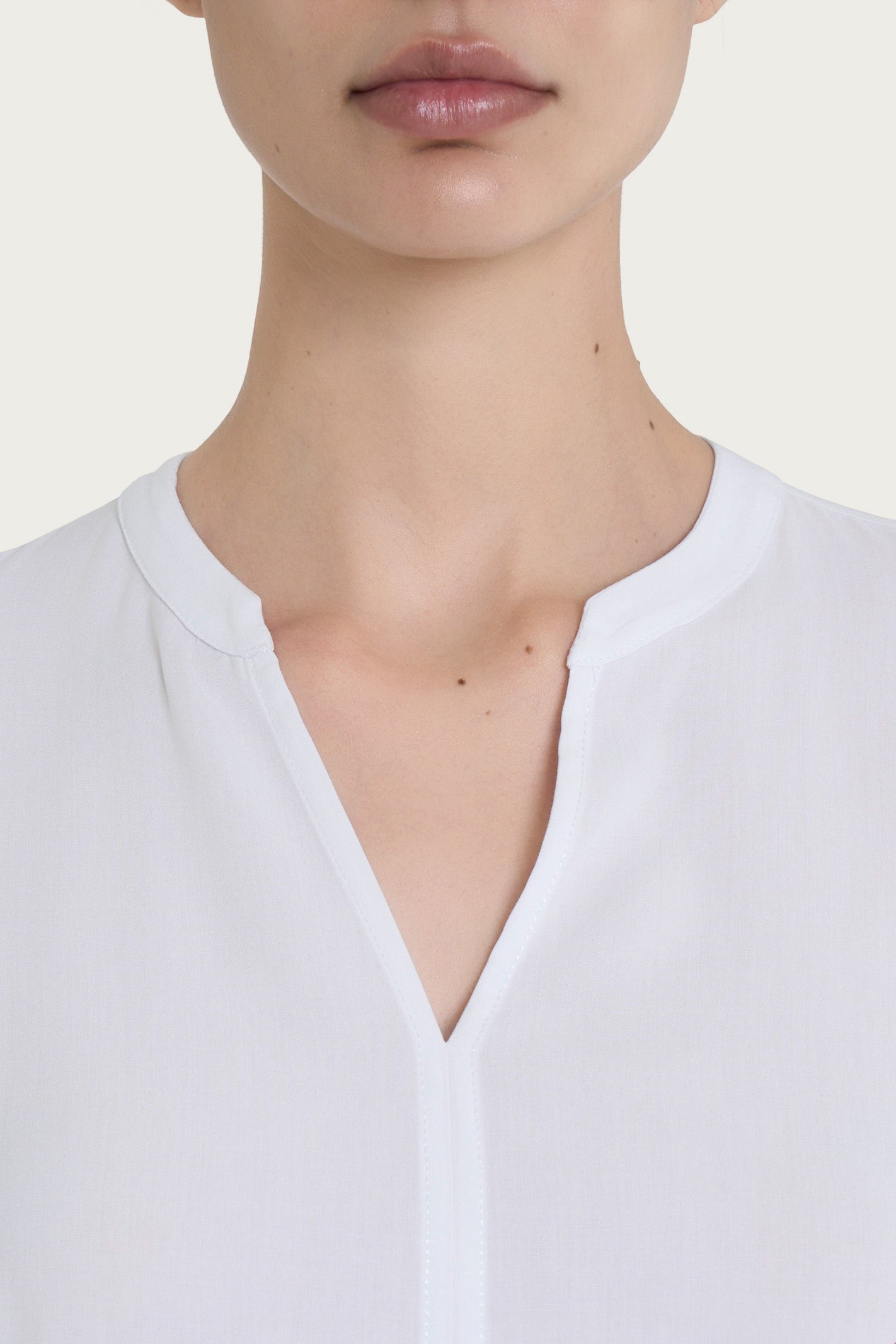 Ragno Ecoseta Blusa Coreana Bianco Manica 3/4