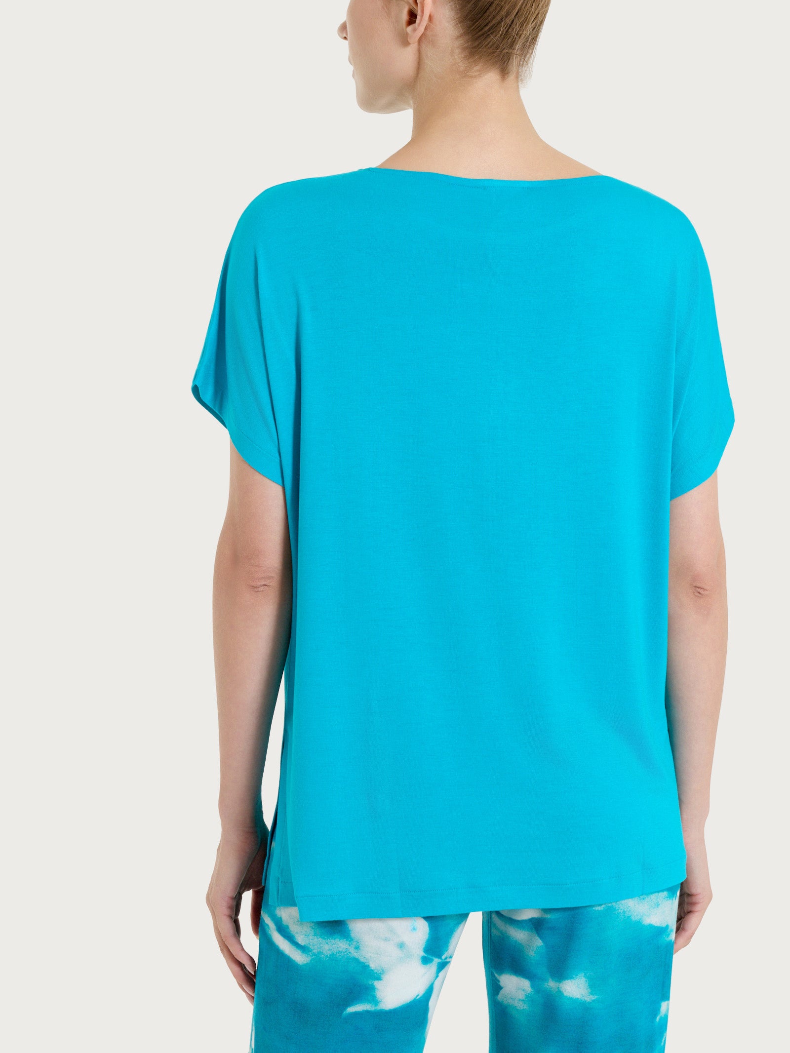 Ragno Viscosa Summer Maxi T-Shirt Caribbean Sea viscosa