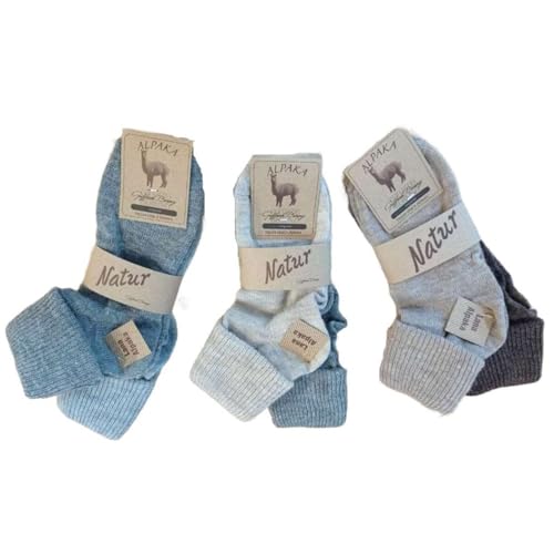 Lady C calzini corti lana alpaca donna chiari con risvolto