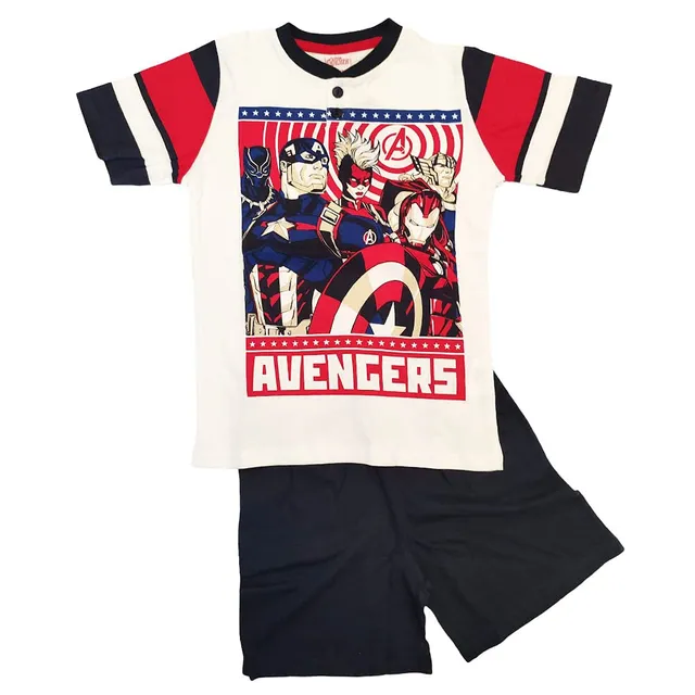 Marvel Avengers pigiamino bimbo corto cotone