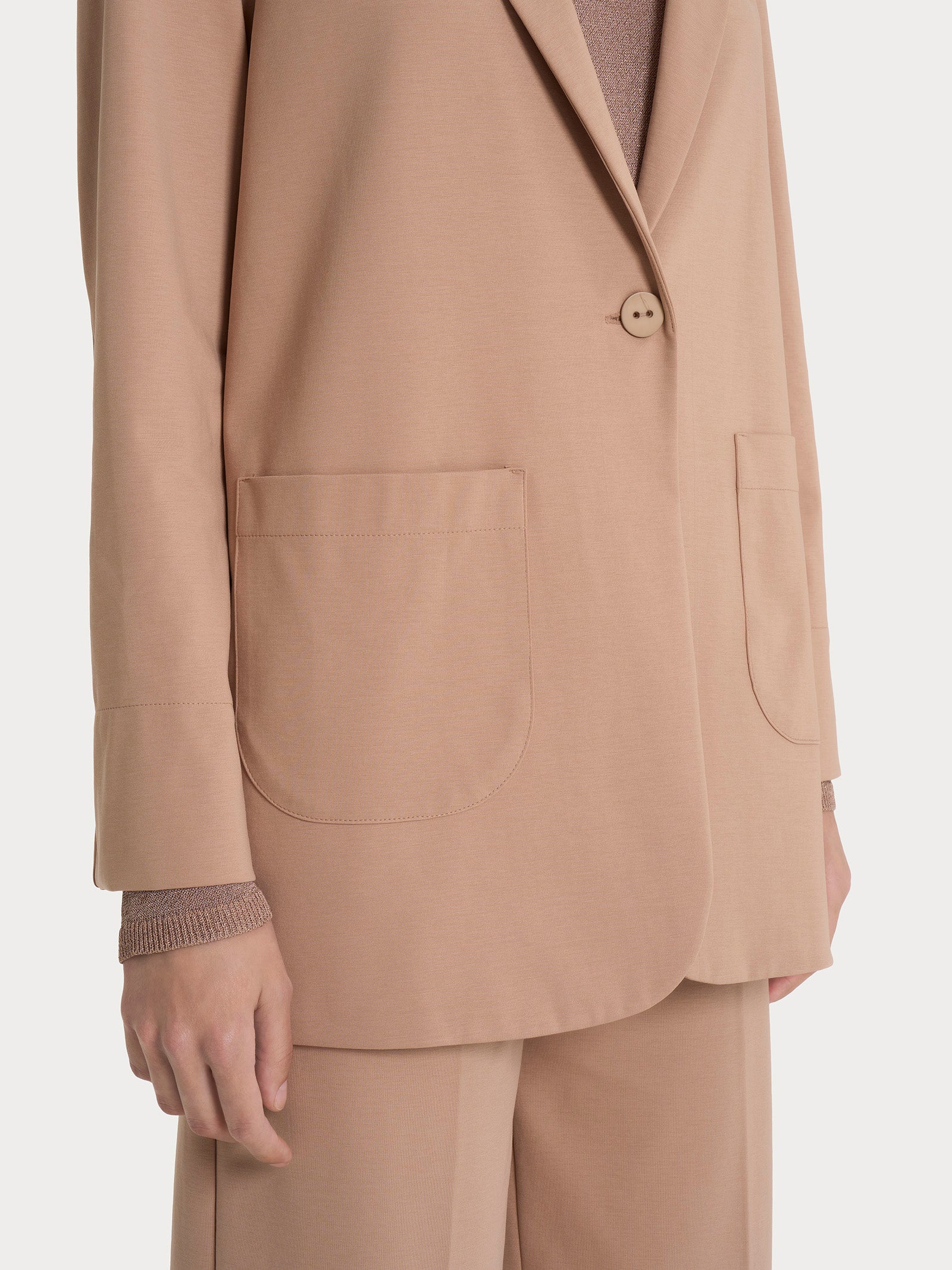 Ragno Compact Light Blazer Warm Taupe Destrutturato