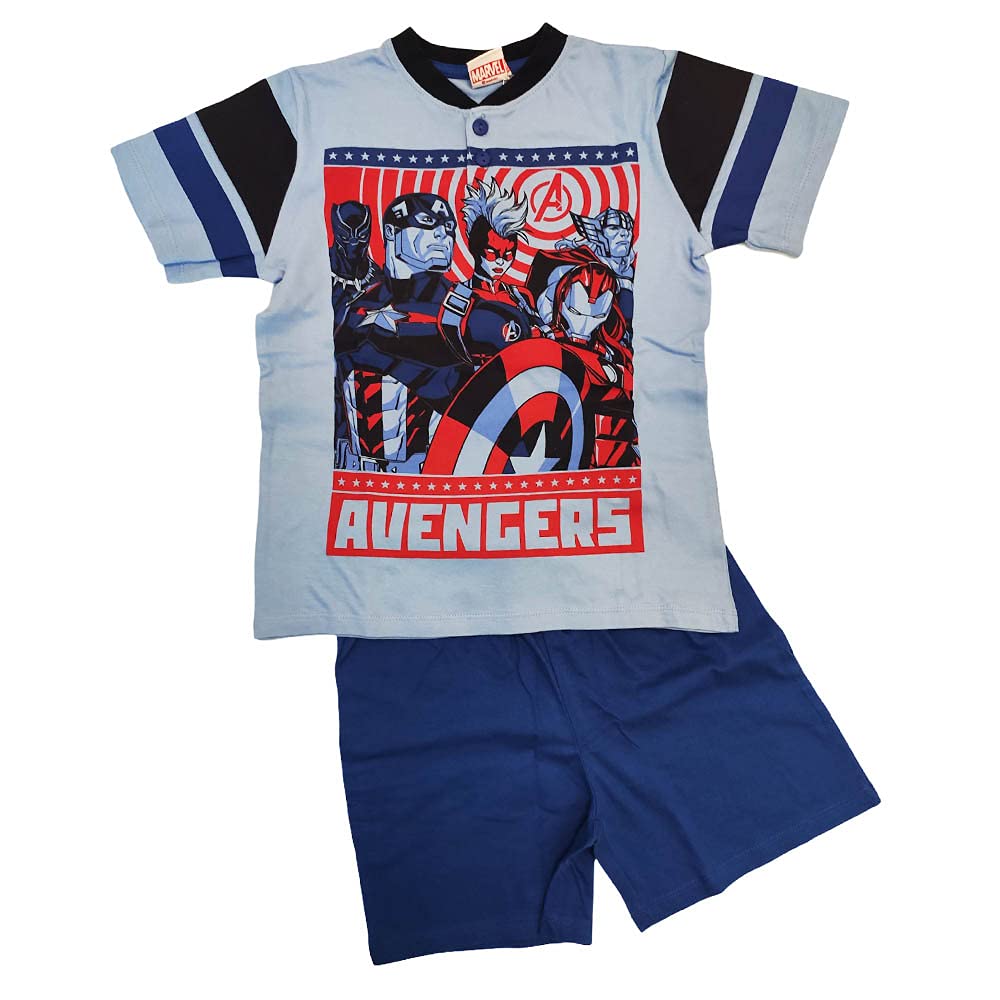 Marvel Avengers pigiamino bimbo corto cotone