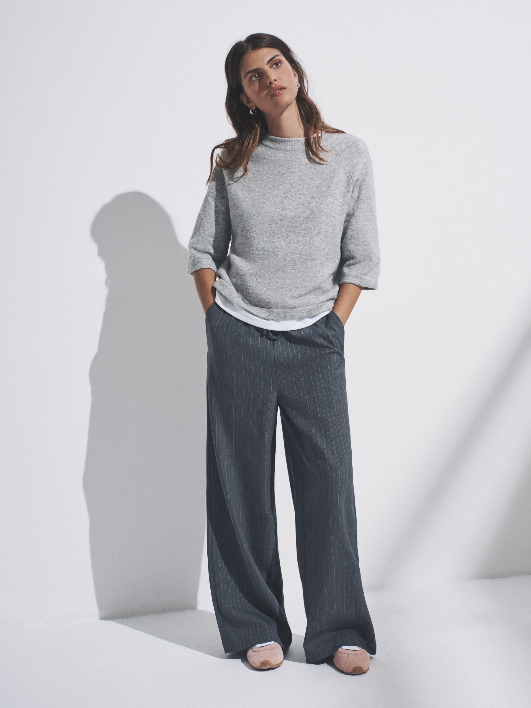 Next The Set pantaloni larghi a righe 2 pezzi