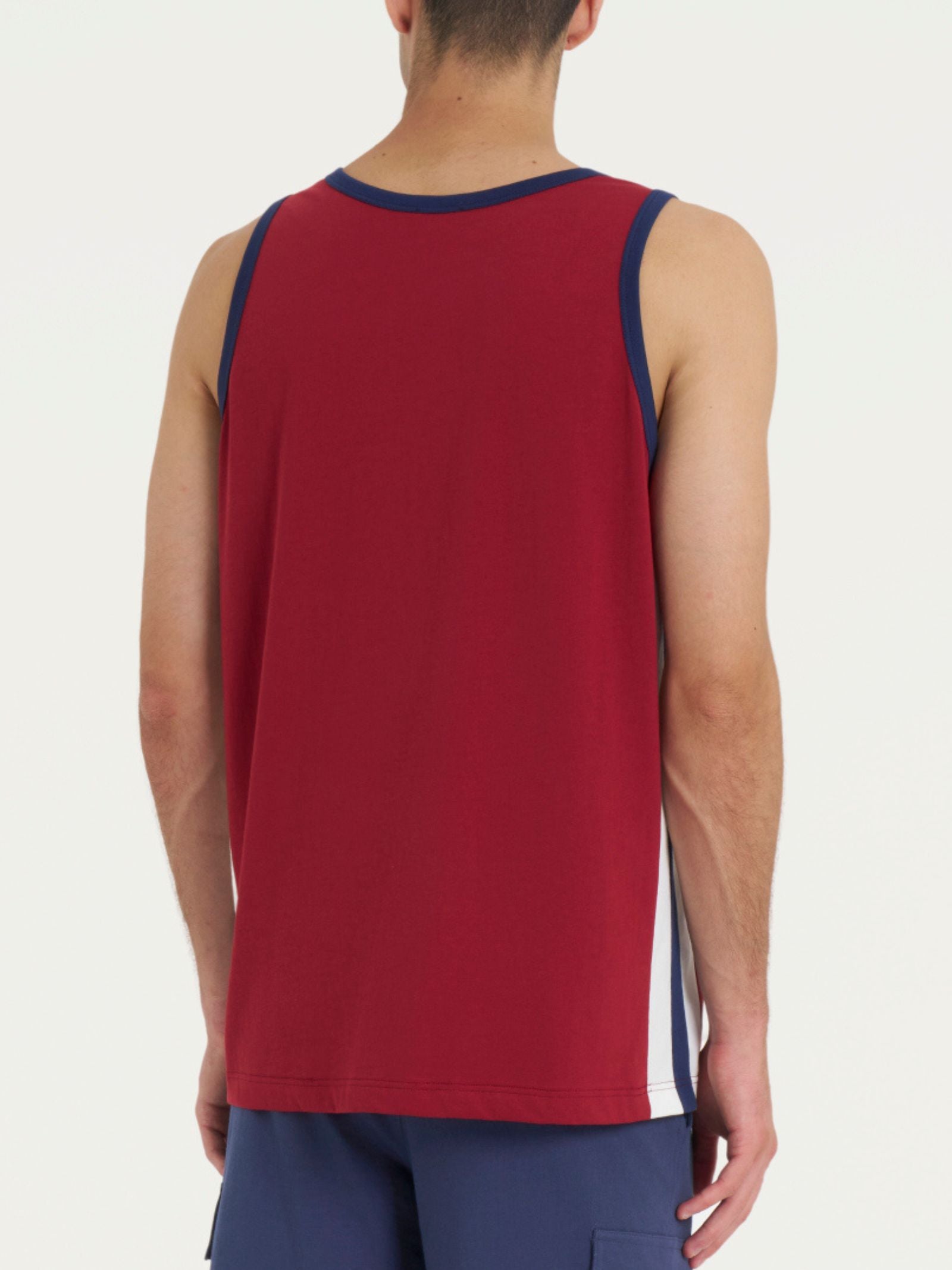 Ragno Jersey Cotone Canottiera Spalla Larga Biking Red