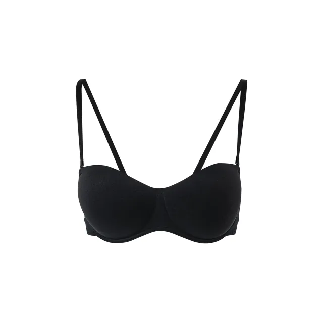 Maria Grazia Severi Reggiseno senza Spalline Imbottito Nero