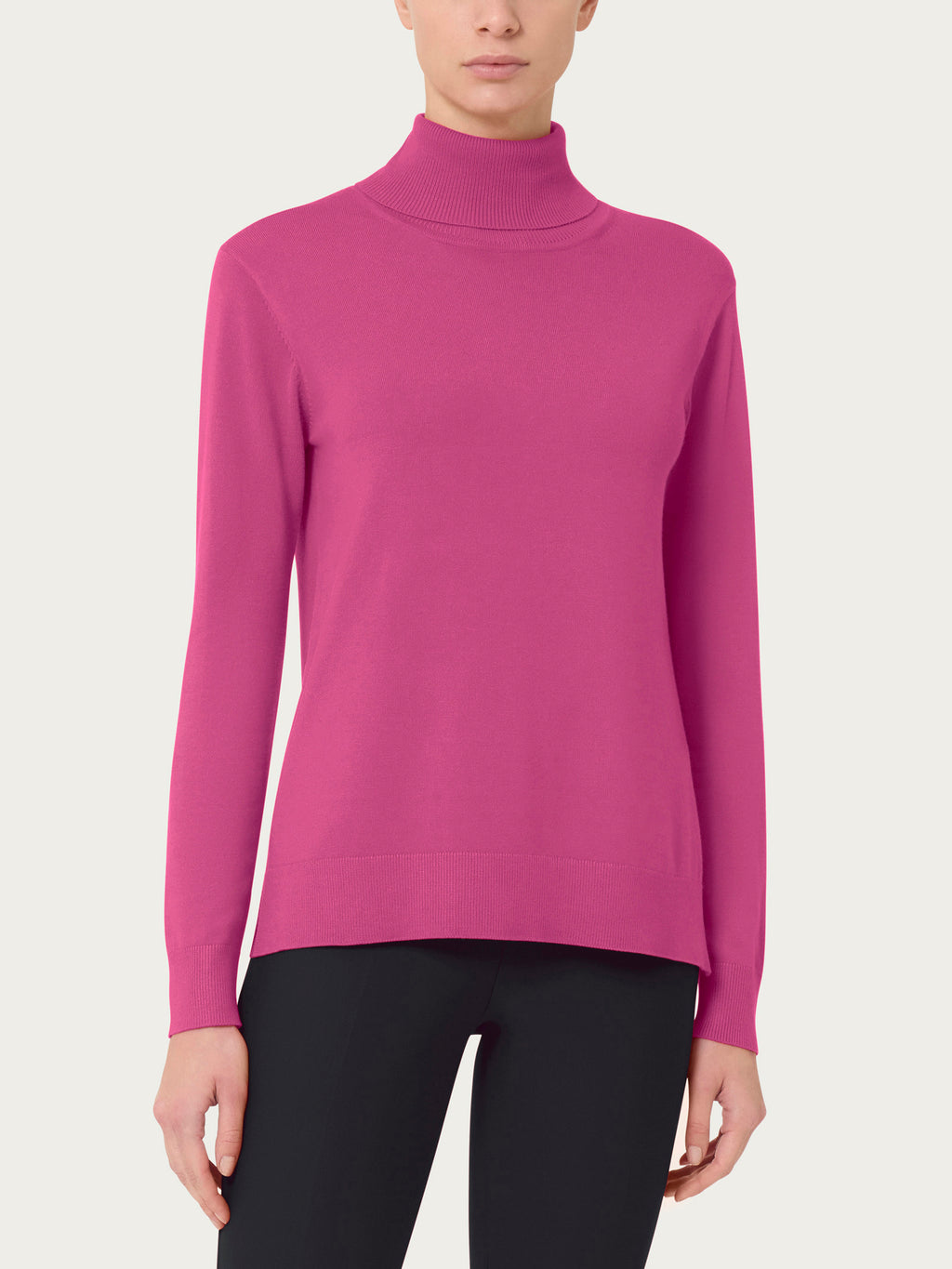 Ragno Four Seasons Turtleneck dolcevita donna Red Violet viscosa
