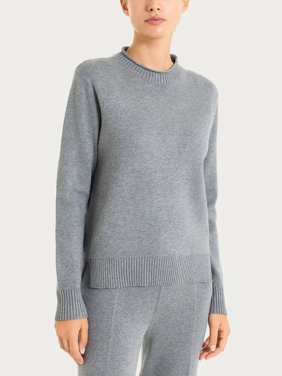 Ragno Super Soft Maglia Girocollo Manica Lunga Ferro Mel