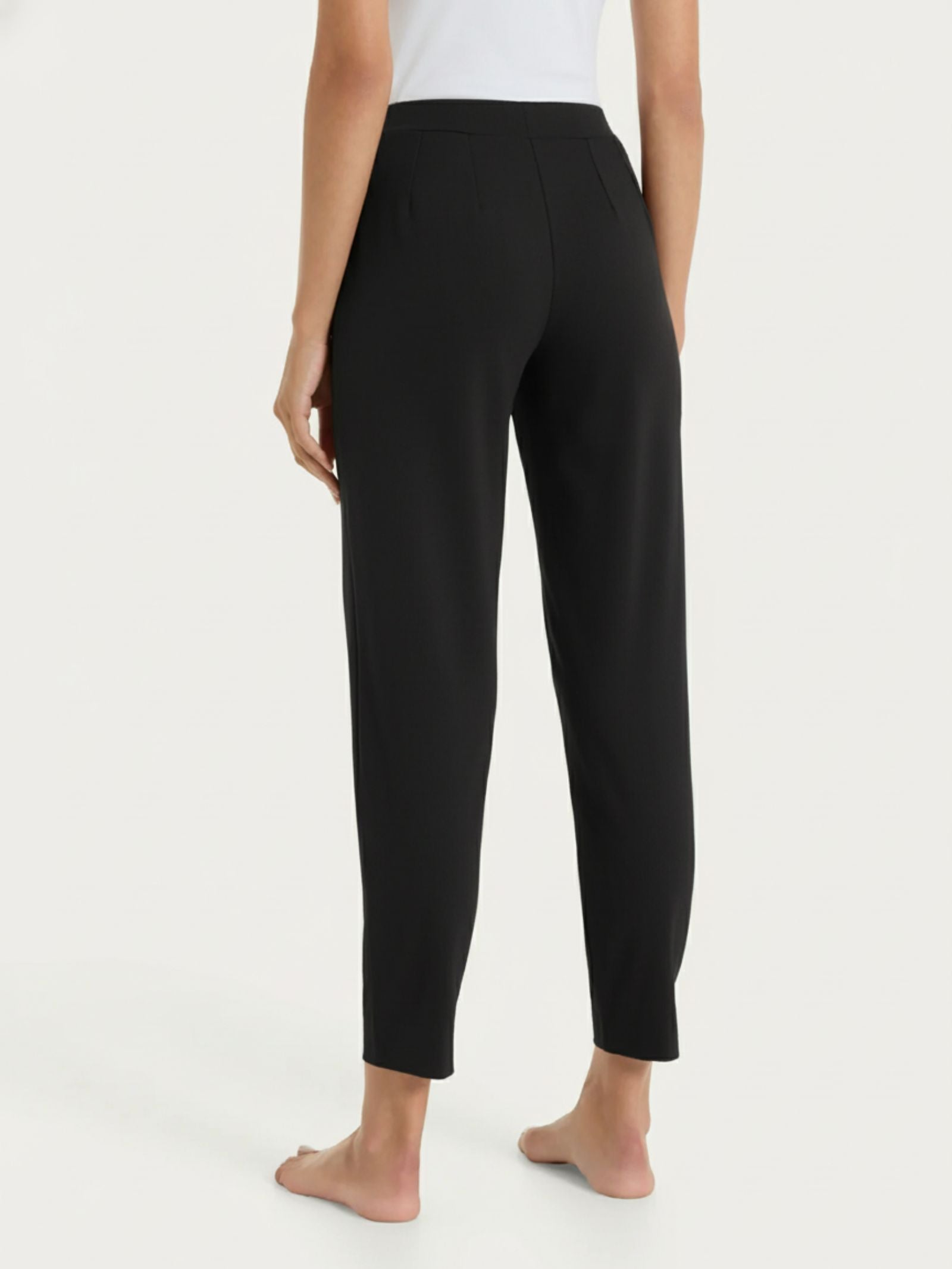 Ragno Pantalone a Carota con Tasche Cotone Nero