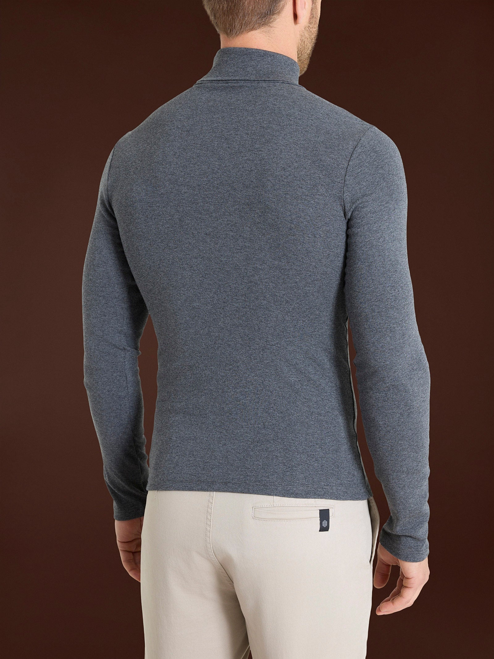 Ragno Four Seasons dolcevita caldo cotone ardesia
