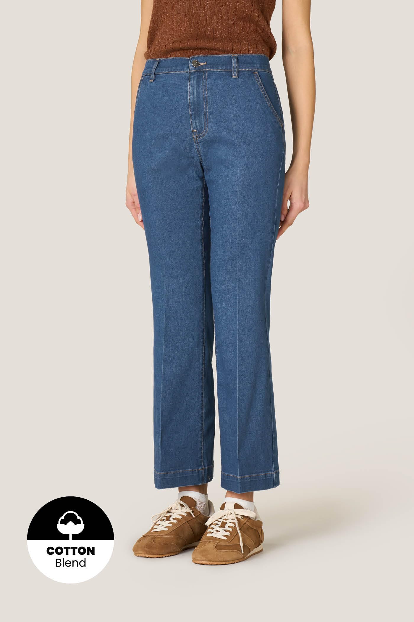 Goldenpoint Jeans Flare Denim Donna Svasato