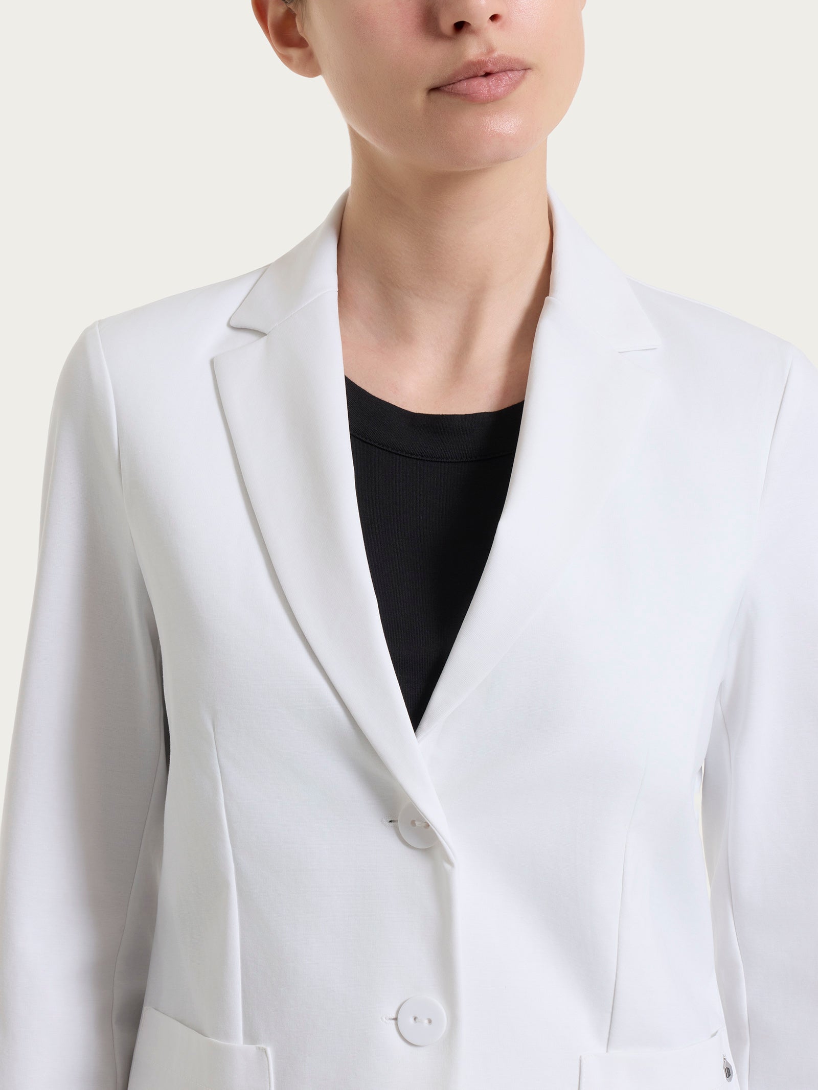 Ragno Compact Light Blazer 2 Bottoni Bianco regular