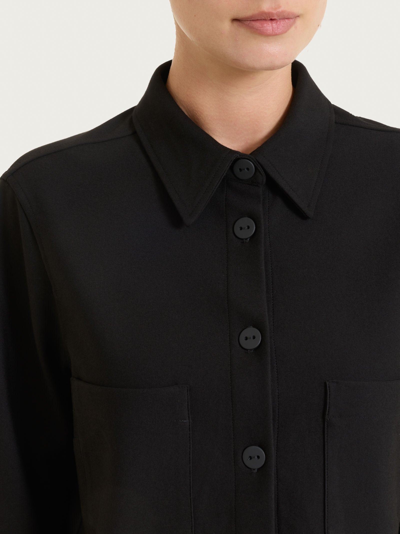 Ragno Compact Shacket giacca nero punto Milano