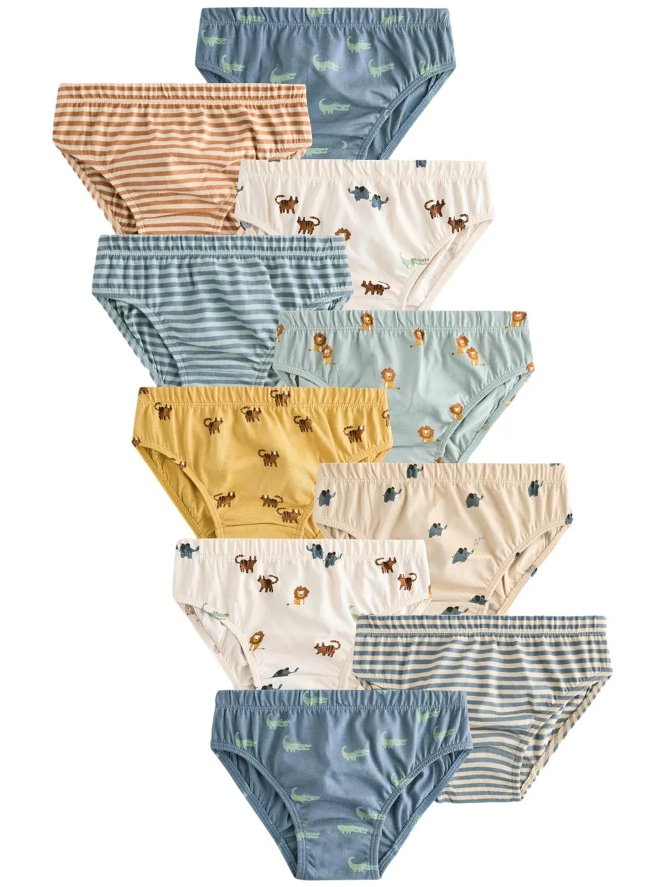 Geo Next Slip Ragazzo Cotone Confezione 10 Pezzi