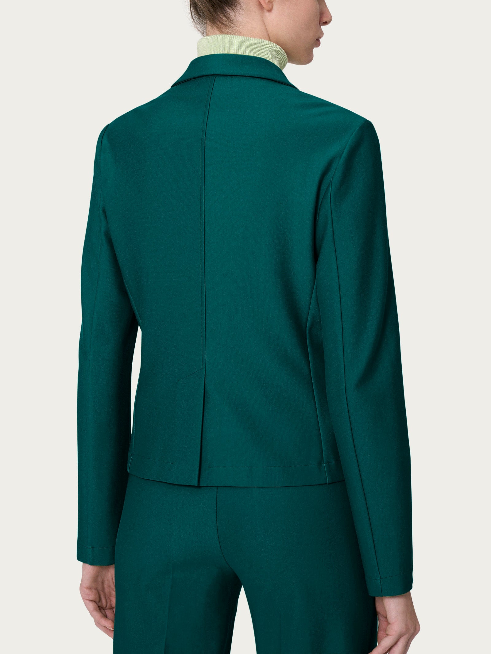 Ragno Compact Blazer 1 Bottone Viscosa Rain Forest