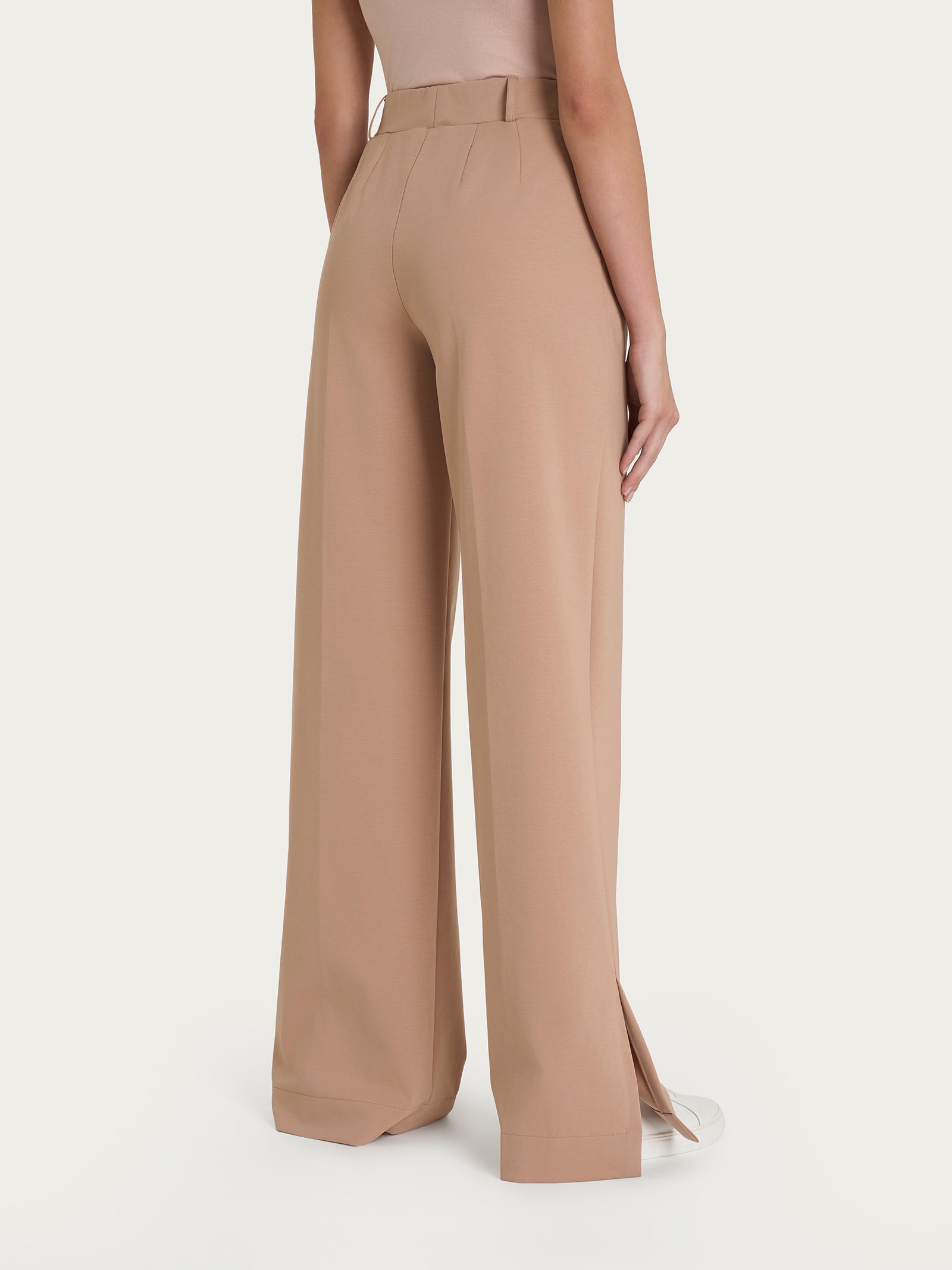 Ragno Perfetta Pantalone palazzo Warm Taupe compact light