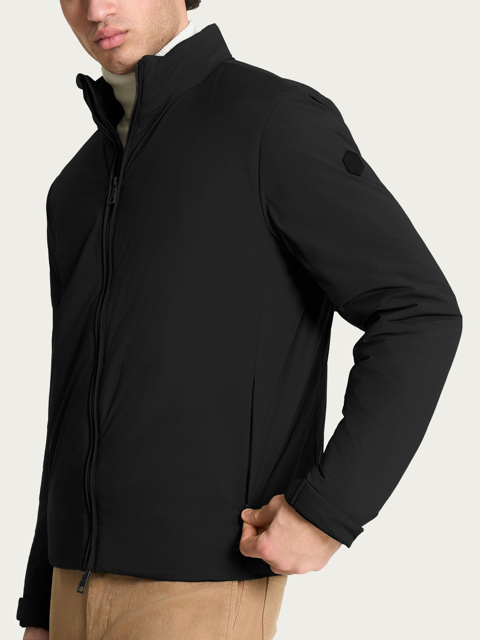 Ragno Comfort piumerino corto 100 grammi Nero lana