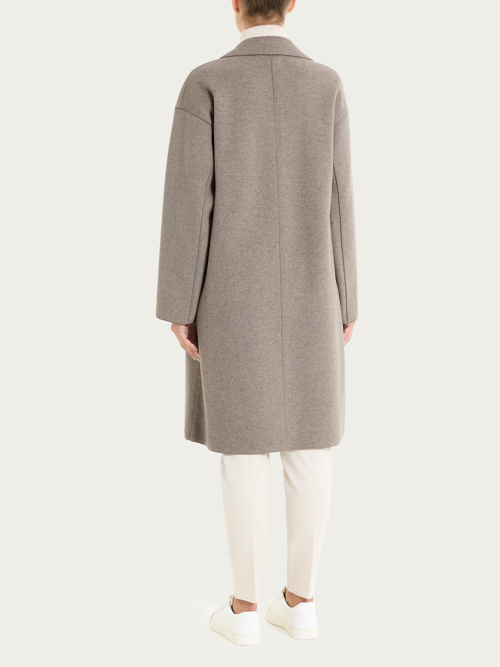 Ragno Vegan Wool Cappotto con Bottoni Glace' Mel caldo