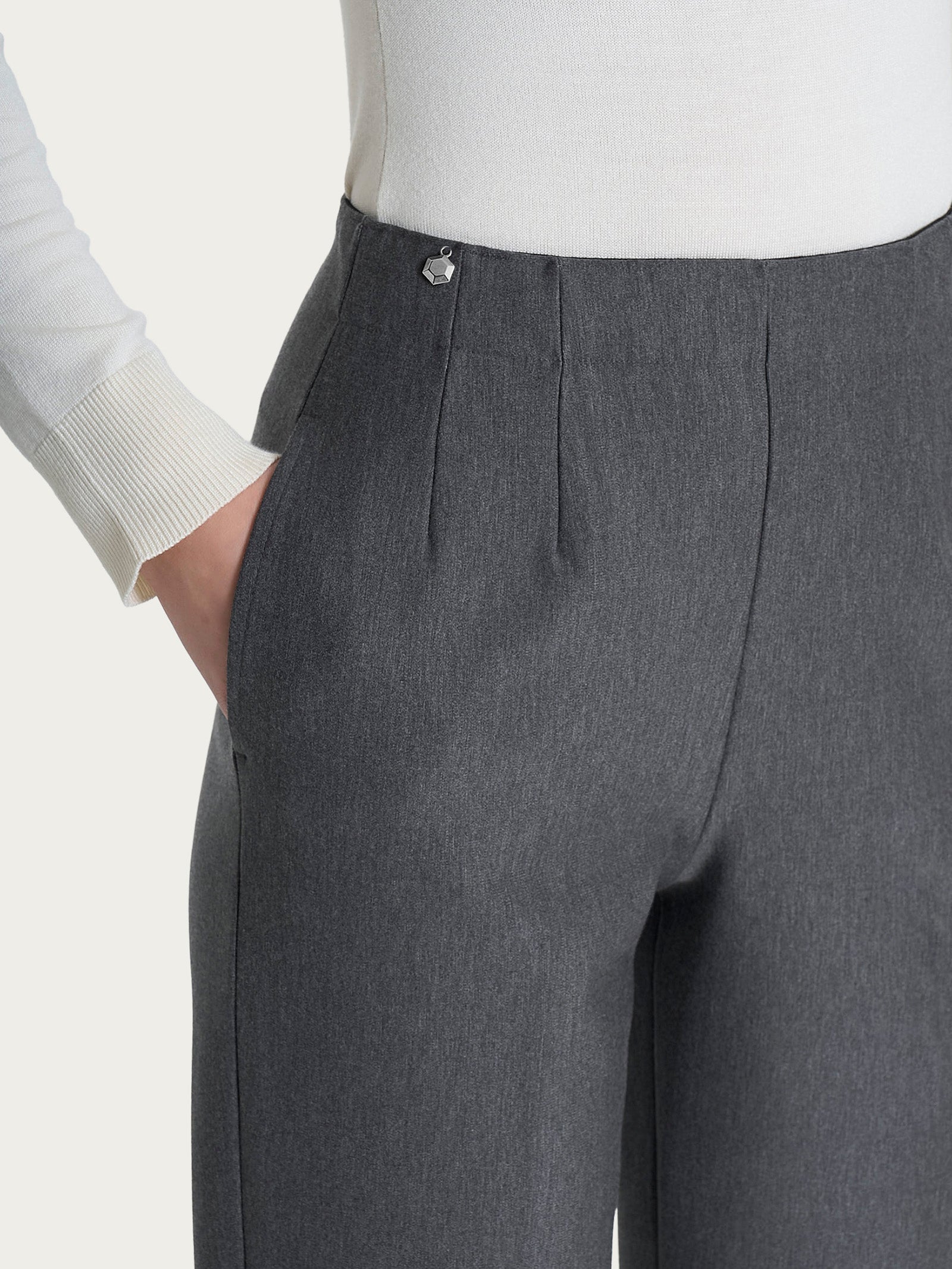 Ragno Compact pantalone carota ardesia con tasche