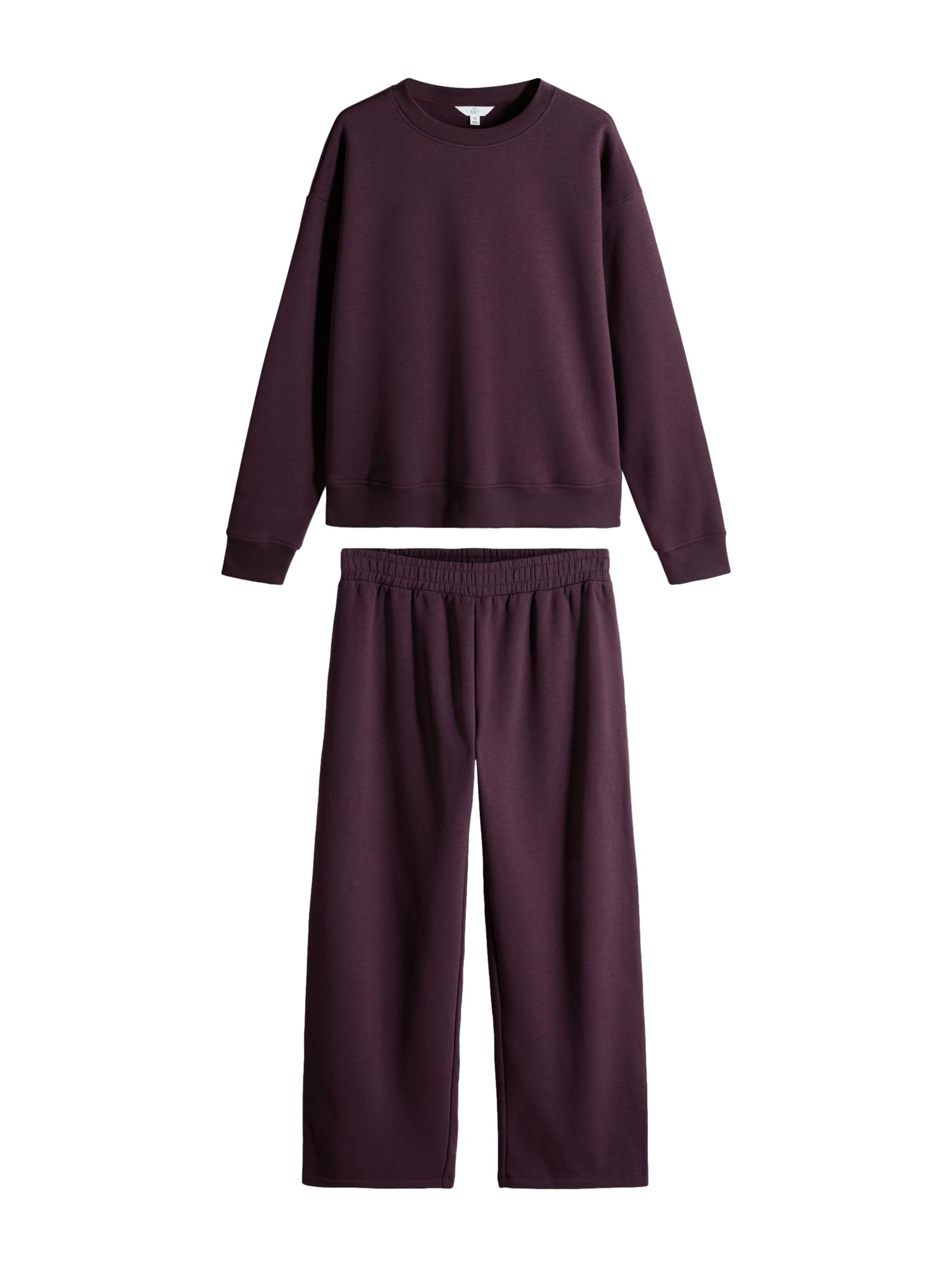 The Set tuta donna felpa girocollo 2 pezzi jogging