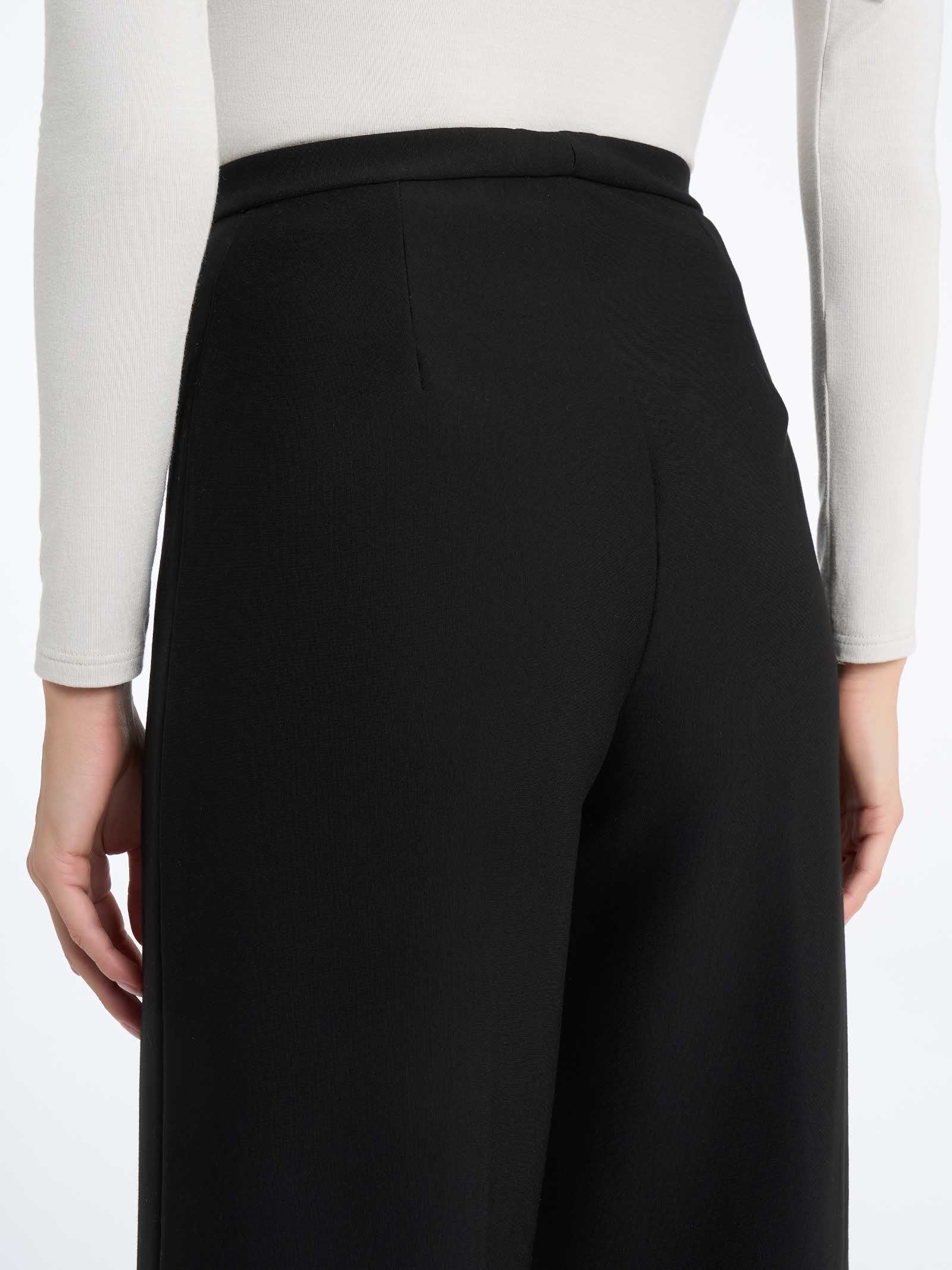 Ragno Compact The Cropped Pantalone Modellante Nero