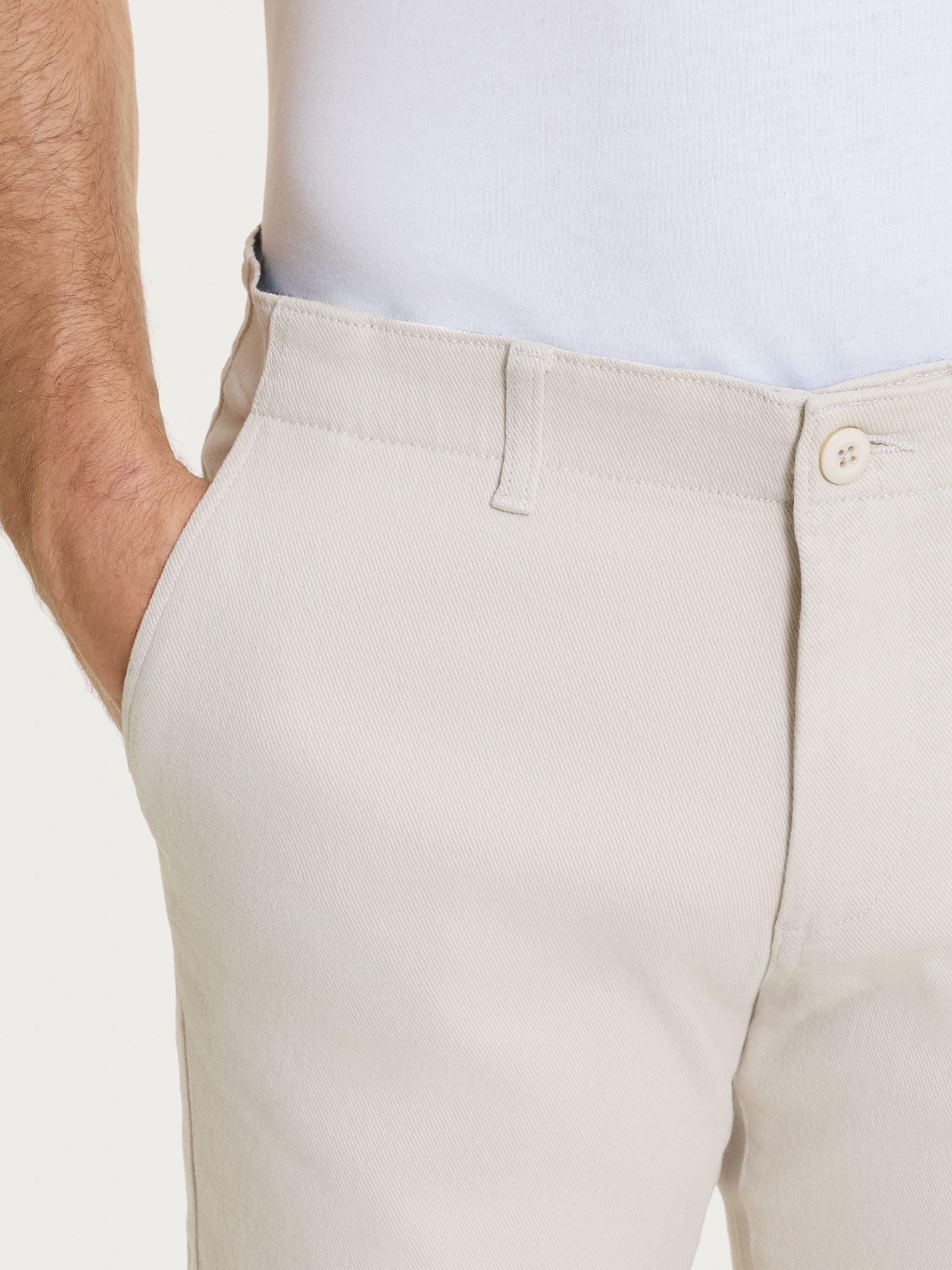 Ragno Compact Pantalone chino uomo champignon cotone