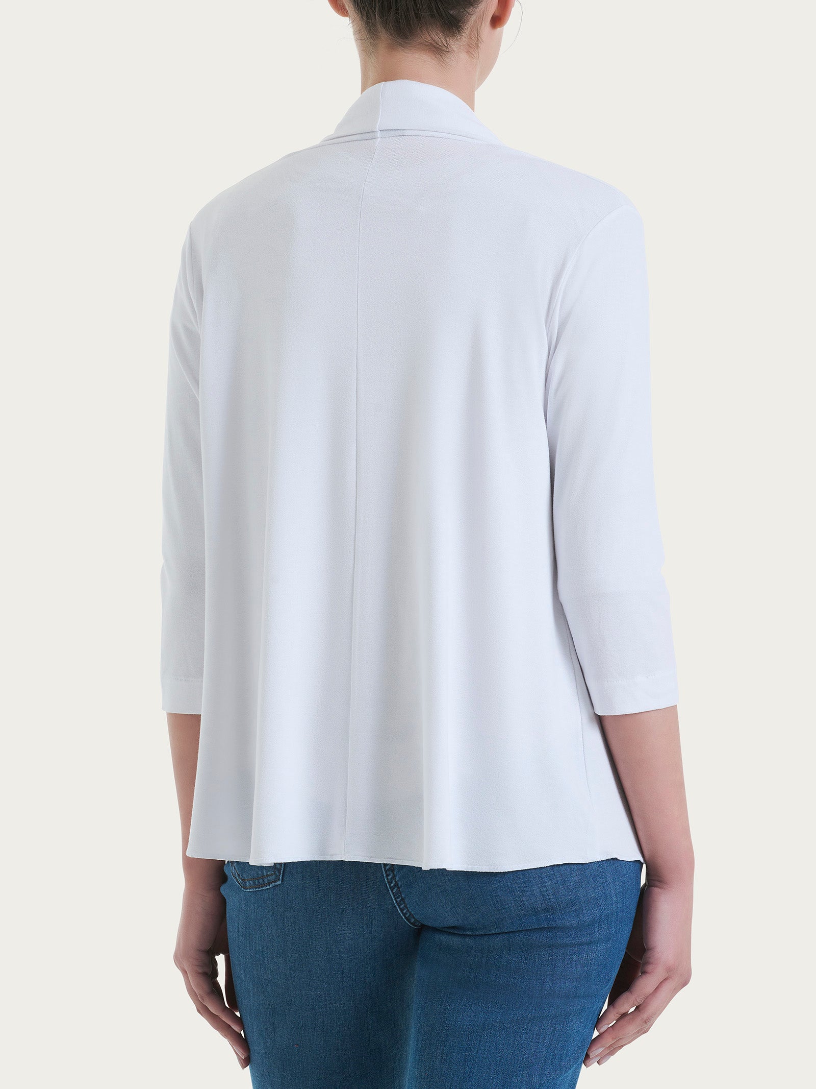 Ragno Relaxed Wardrobe cardigan corto aperto bianco