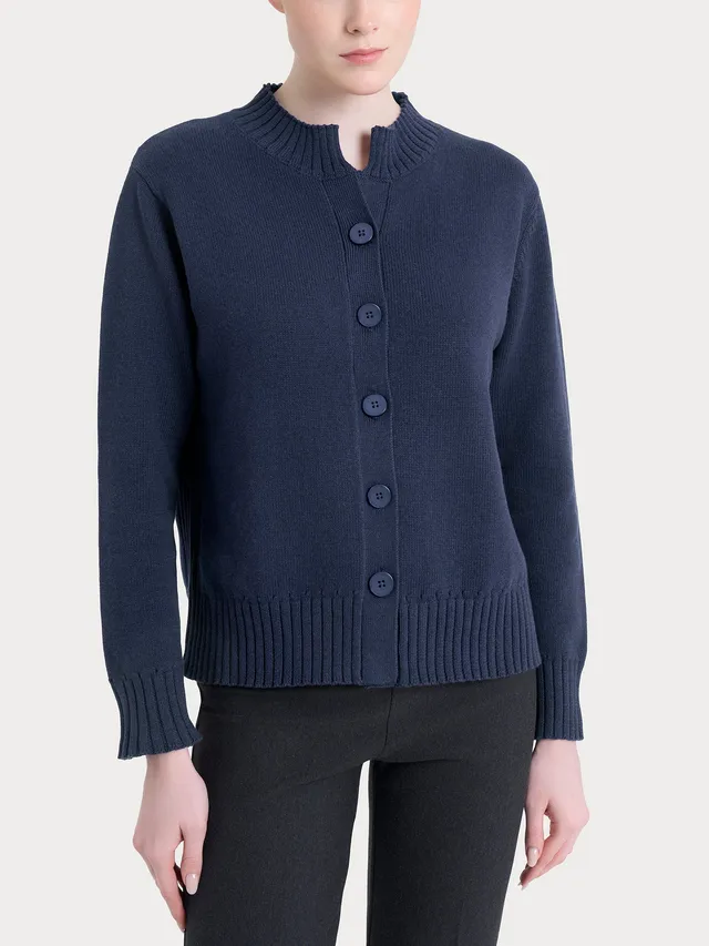 Ragno Winter Cotton Cardigan Corto Avio Mel. con Bottoni