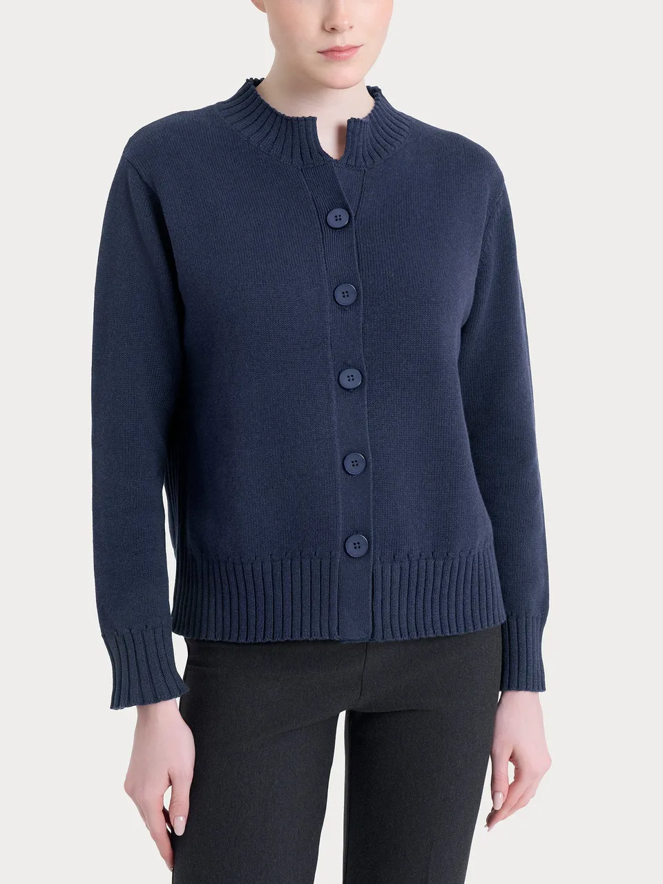 Ragno Winter Cotton Cardigan Corto Avio Mel. con Bottoni