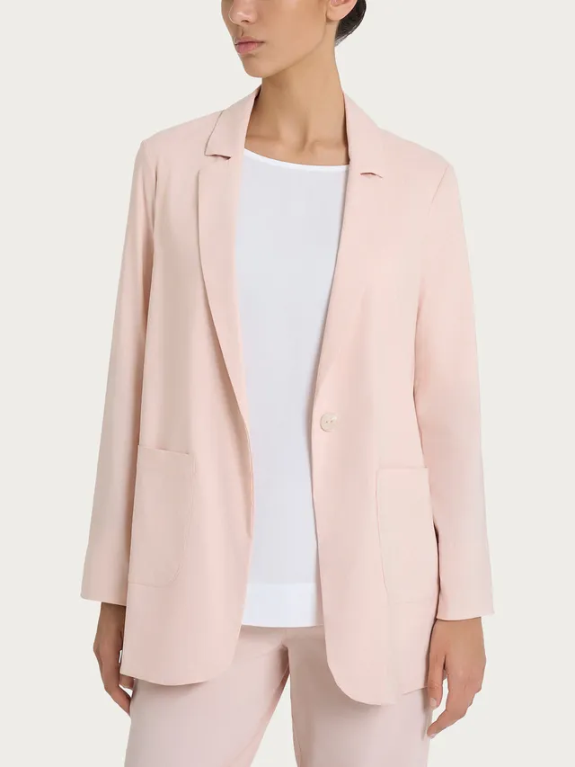 Ragno Super Fresh blazer destrutturato Cameo Rose tecnico