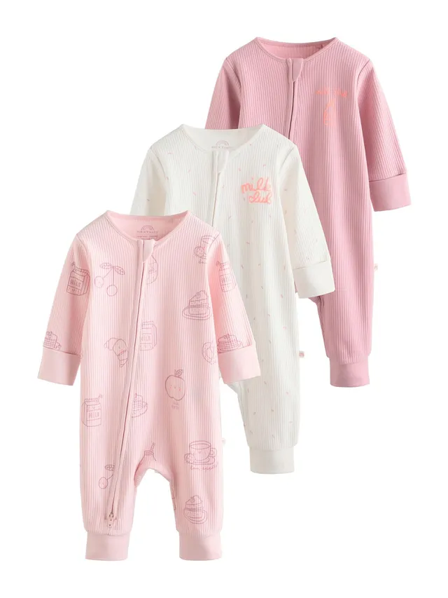 Next tutine neonata con zip confezione 3pz 2-3 anni