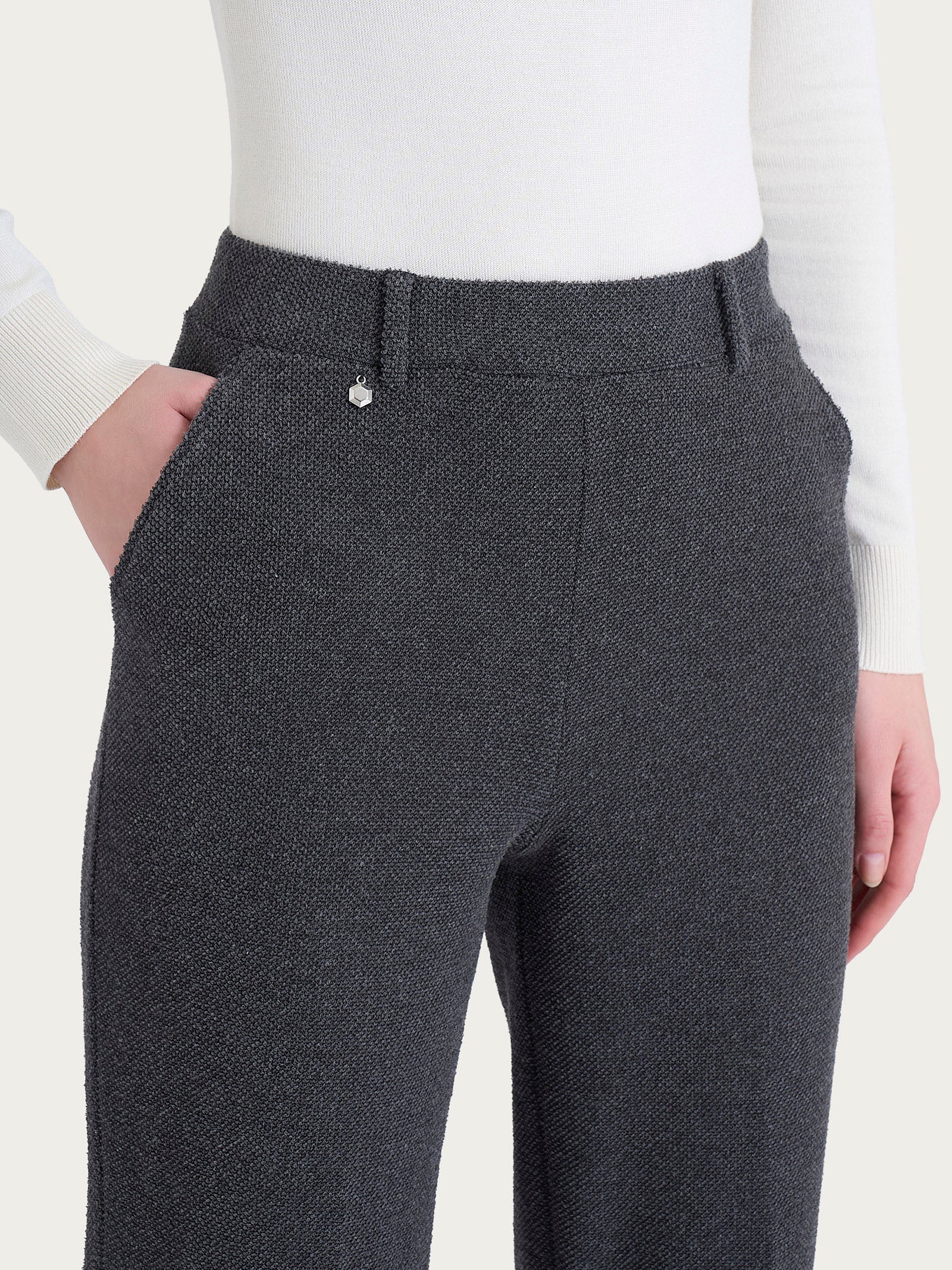 Ragno Relaxed Wardrobe The Wide Leg pantalone ardesia caldo